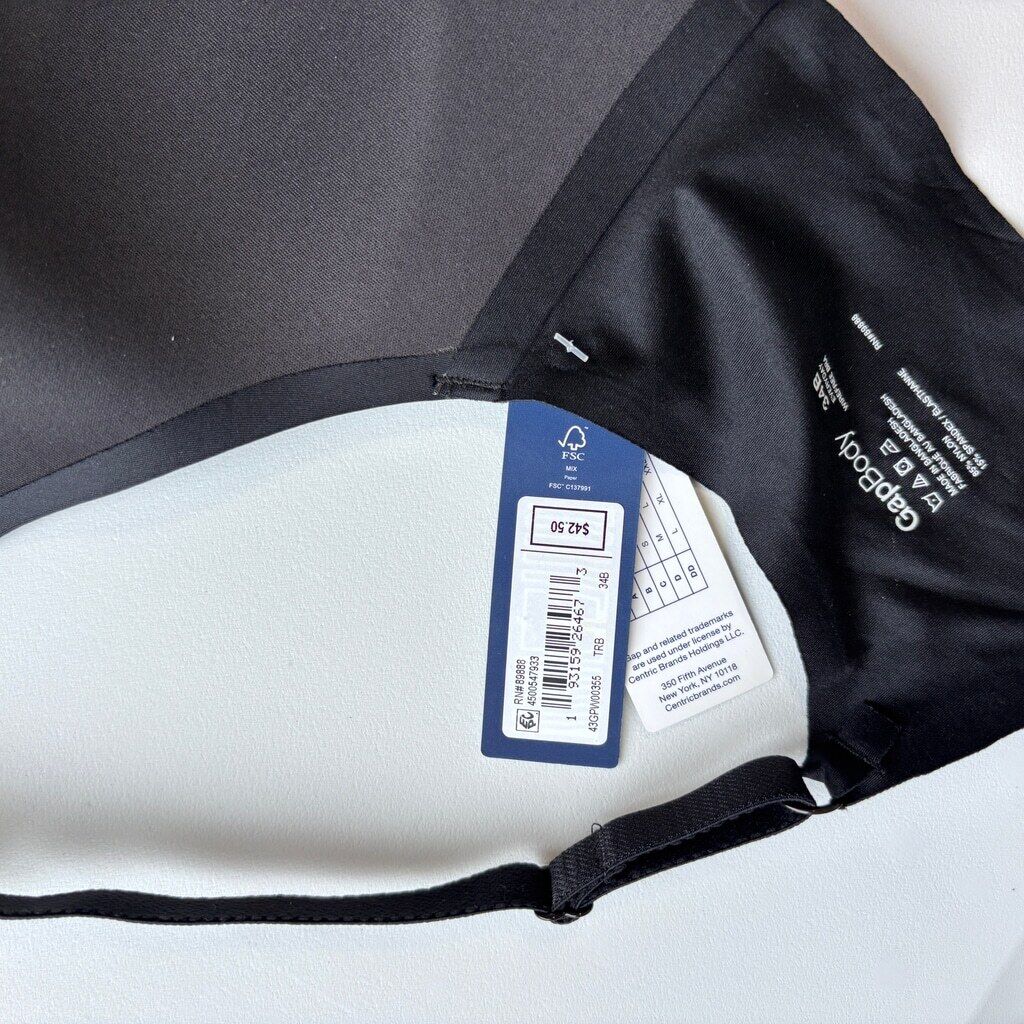 GAP GapBody Women's Black Everyday Essentials Wireless Bra NWT
