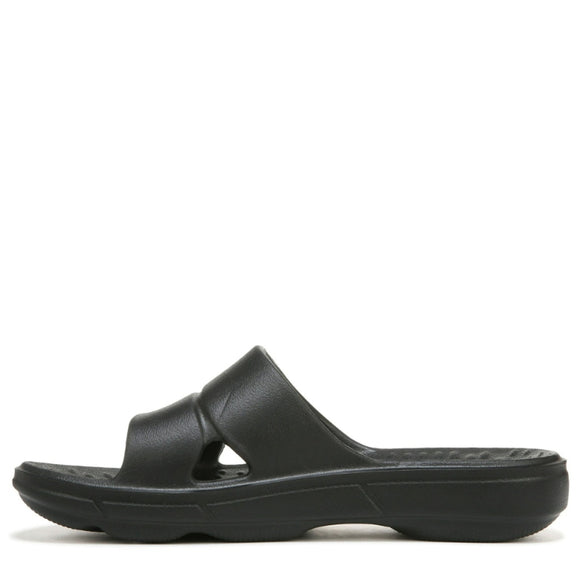 Ryka Women's 9 Black Comfortable Foot Conforming Sport Slides NIB