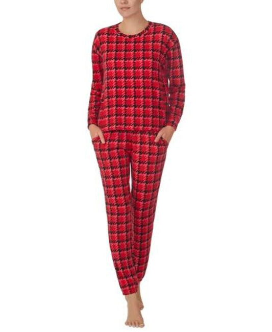 Sanctuary Woman's Large Bright Red 2-Pc. Long-Sleeve Jogger Pajamas Set NWT