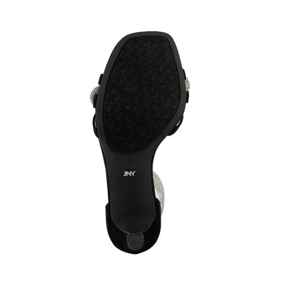 Jones New York Women's 10 Black Tarrie Rhinestone Bow Stiletto Heels NIB