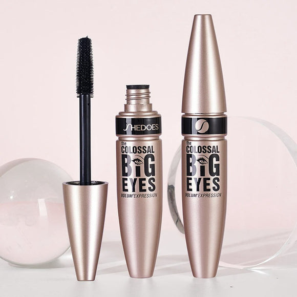 SHEDOES Waterproof Mascara — Volumizing, Quick-Dry, Non-Smudge Eye Black New