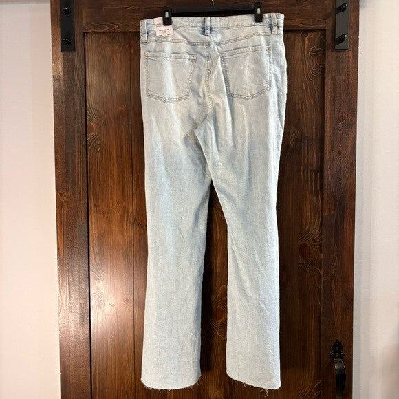 I.N.C. International Concepts Women's Mid-Rise Destructed Flare-Leg Jeans NWT