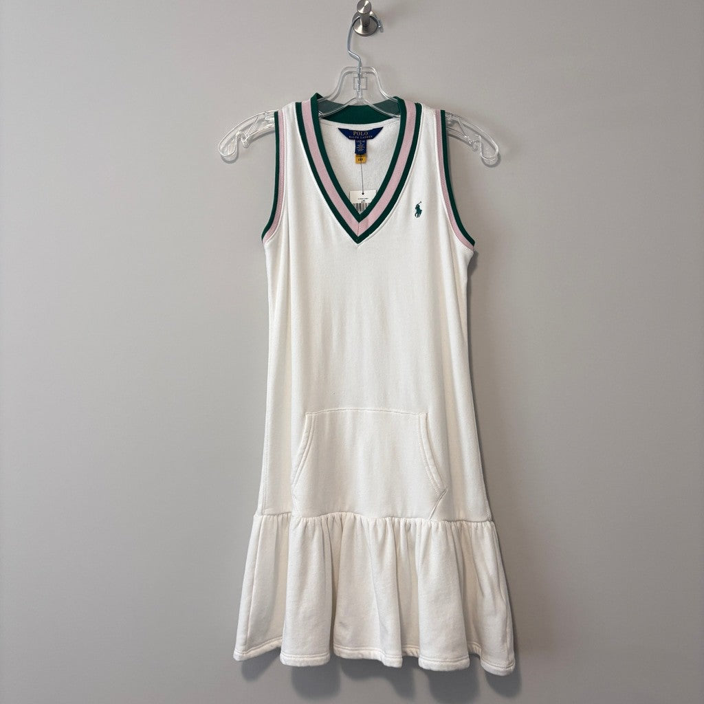 Polo Ralph Lauren Girls Large (12-14) Cotton Terry Cricket / Tennis Dress NWT