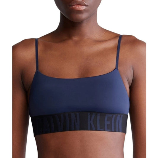 Calvin Klein Women's Navy Intense Power Micro Unlined Bralette NWT