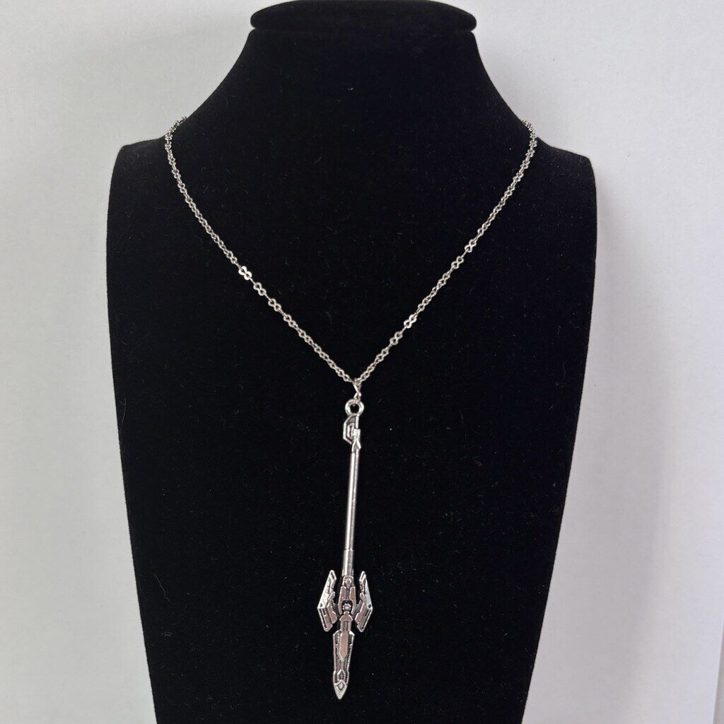 Dark Paladin Lance Alloy Pendant Charm for Fantasy Jewelry, Crafts & Cosplay NWT