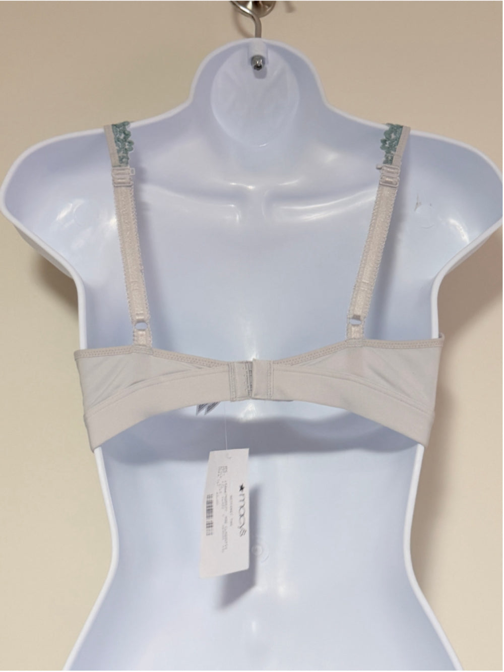 Wacoal Women's Size 38 Blue Embrace Lace Soft Cup Wireless Bra Lingerie NWT