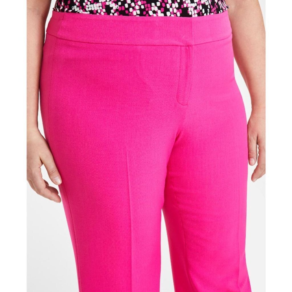 KASPER Plus Size Straight-Leg Hot Pink Dress Pants NWT