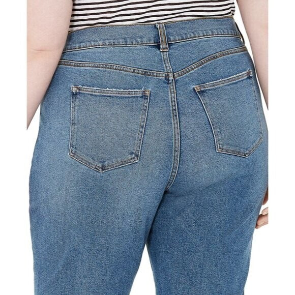 Celebrity Pink Trendy Plus Size 24 Hi-Rise Relaxed Straight Jeans The Retro NWT