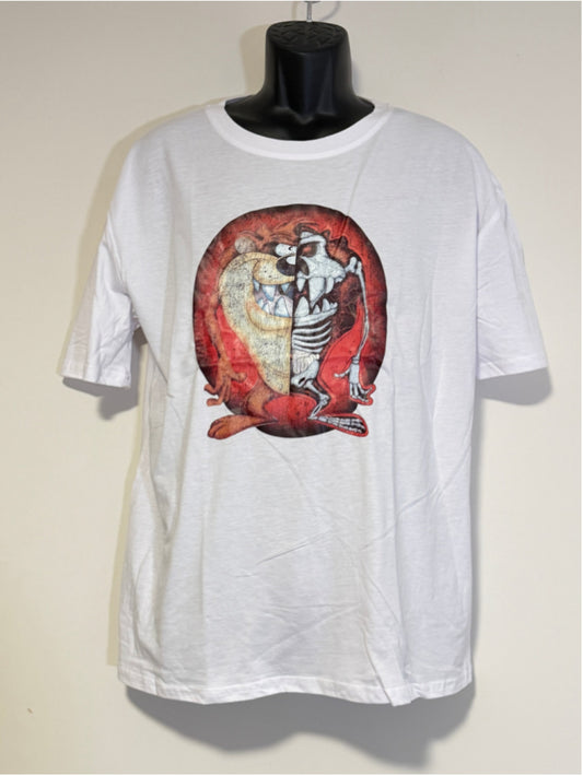 Shein Medium White Short Sleeve T-Shit /w Taz from Looney Tunes Graphic NWT