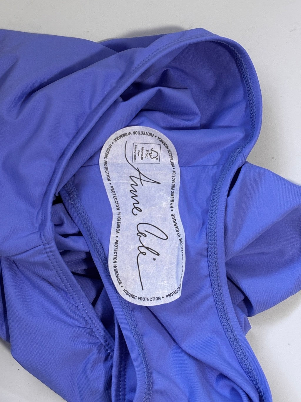 Anne Cole Plus Size 18W Periwinkle Blue High Waist Bikini Bottom NWT