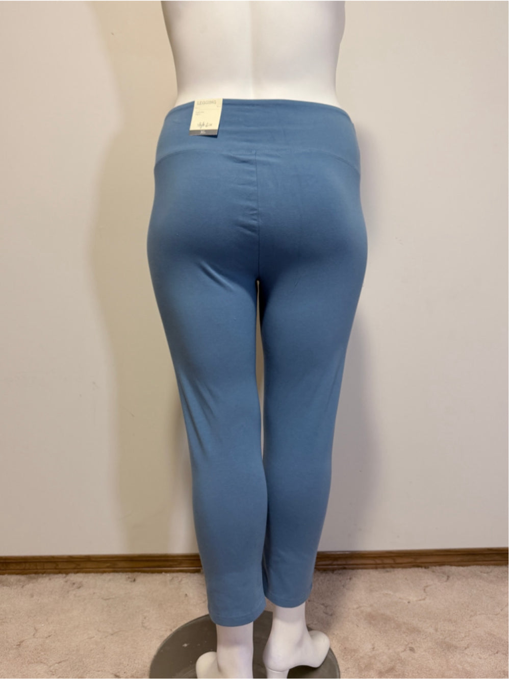 Style & Co Women's Extra Large Blue Capri Casual Leggings NWT
