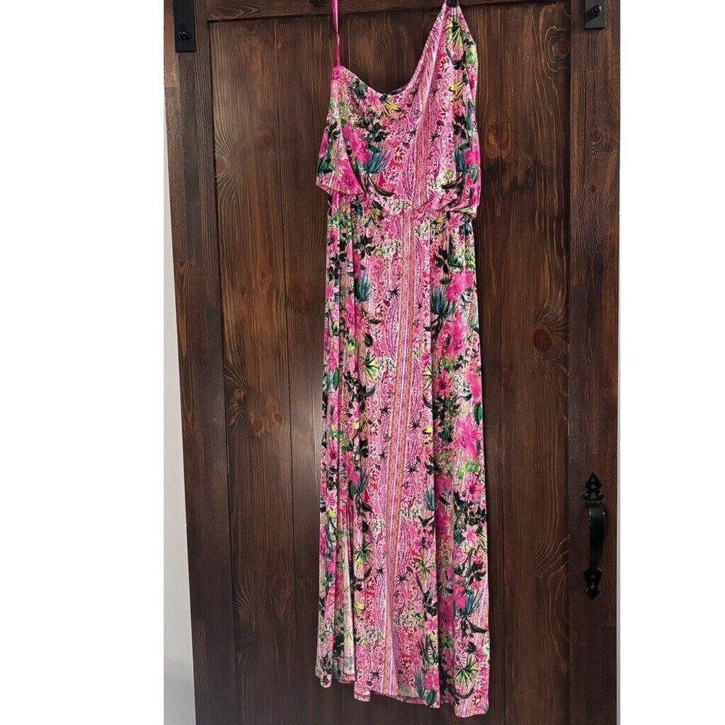 I.N.C. International Concepts Women's One-Shoulder Printed Maxi Dress NWT.