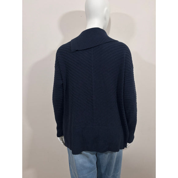 Style & Co. Plus Size 1X Blue Envelope / Turtleneck Tunic Sweater NWT