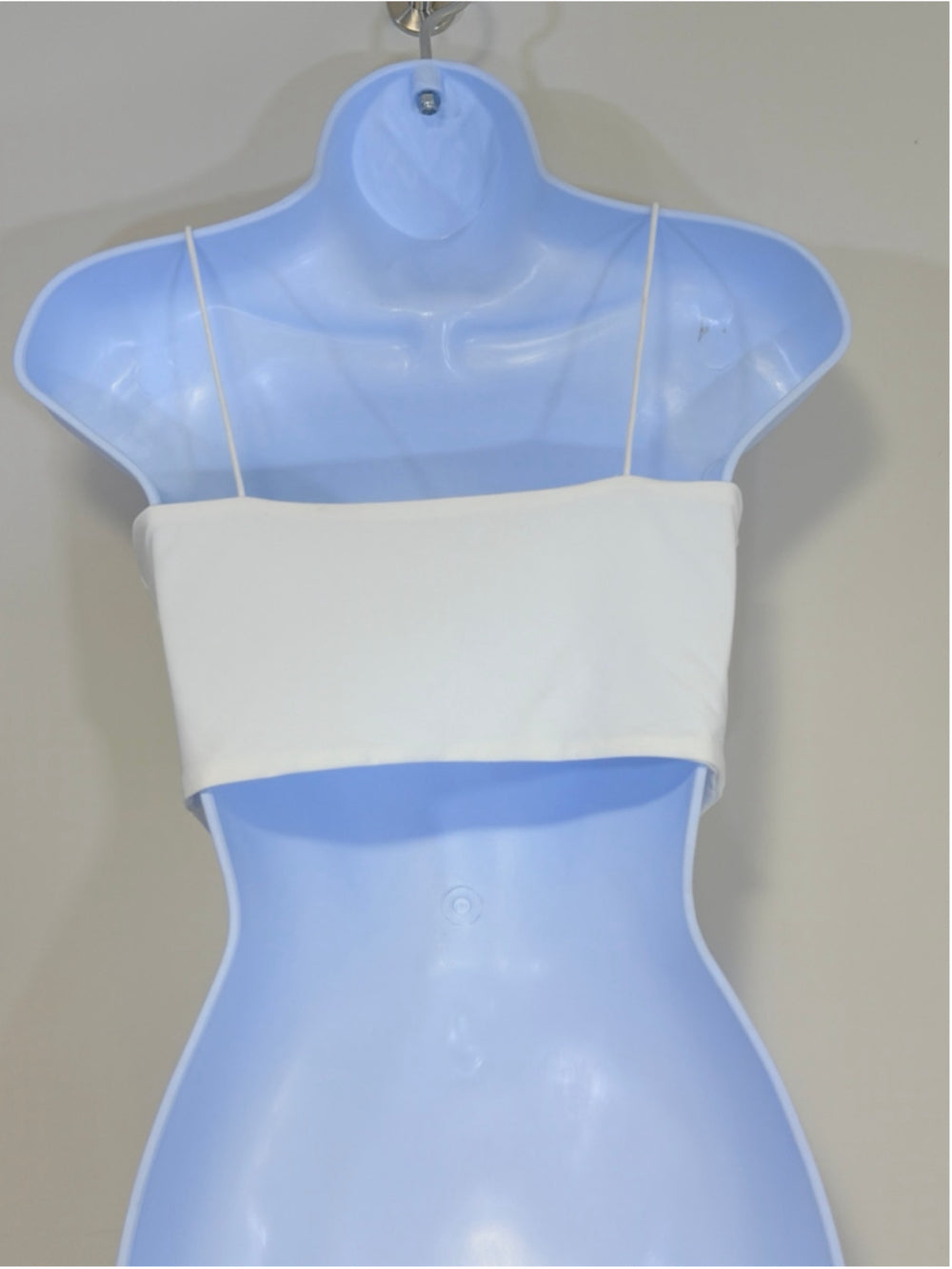 SHEIN Size Large Off-White Cropped Cami Tank Top NWT
