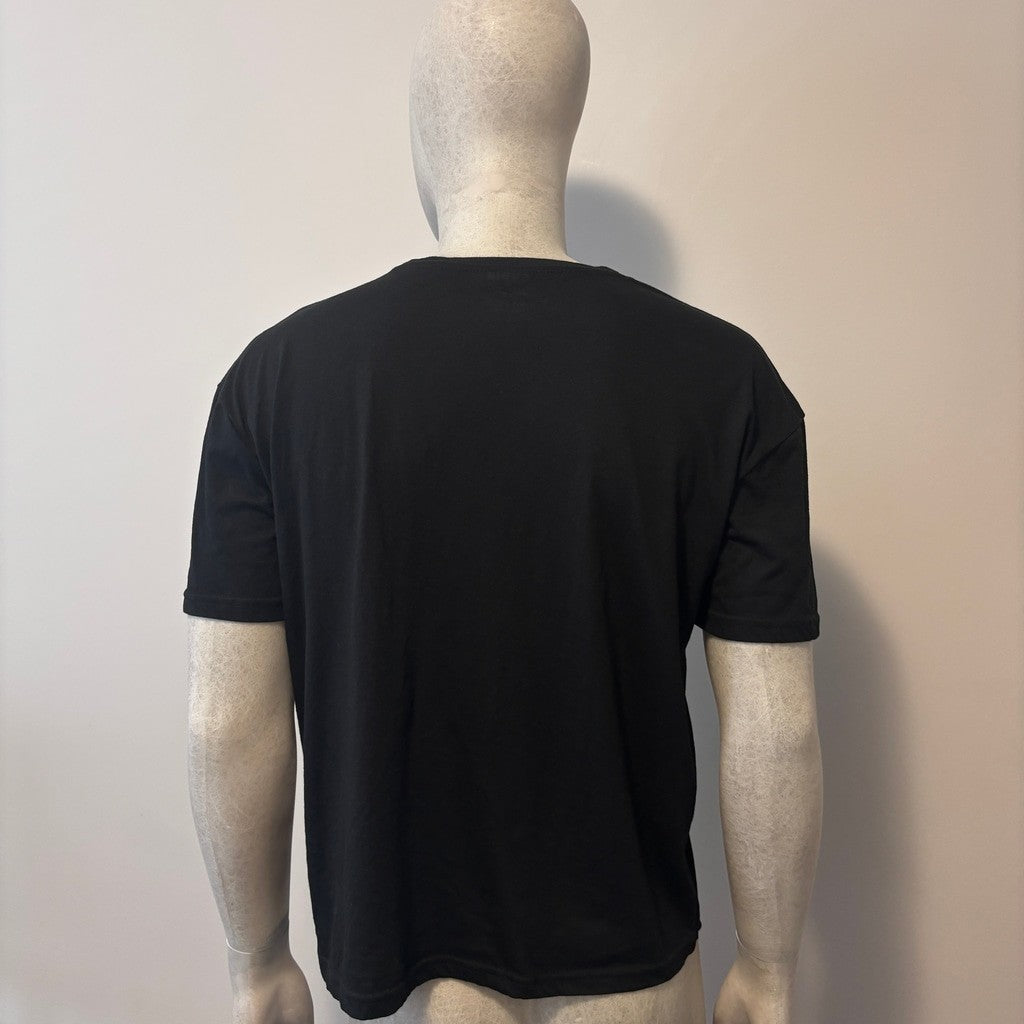 SHEIN Men's Size Small Graphic Moto Racing Logo Black Short Sleeve T-Shirt NWT