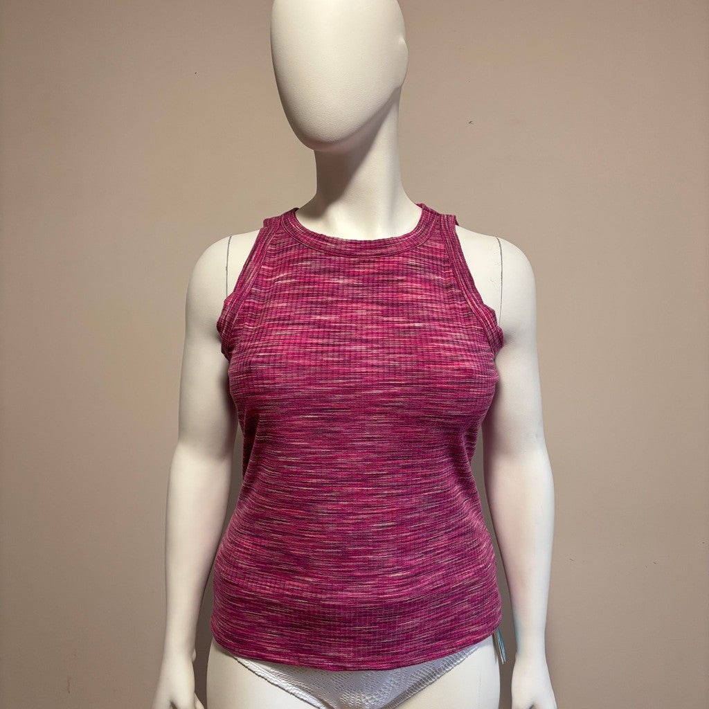 INC International Concepts Extra Large Pink Ribbed Sleeveless Tank Top NWT