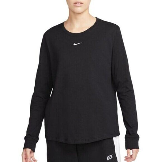 Nike Women's XS Black Sportswear Premium Essentials Long-Sleeve T-Shirt NWOT