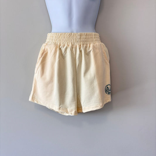 SHEIN Women's Size XS Yellow Elastic High-Waisted Athleisure Shorts NIB