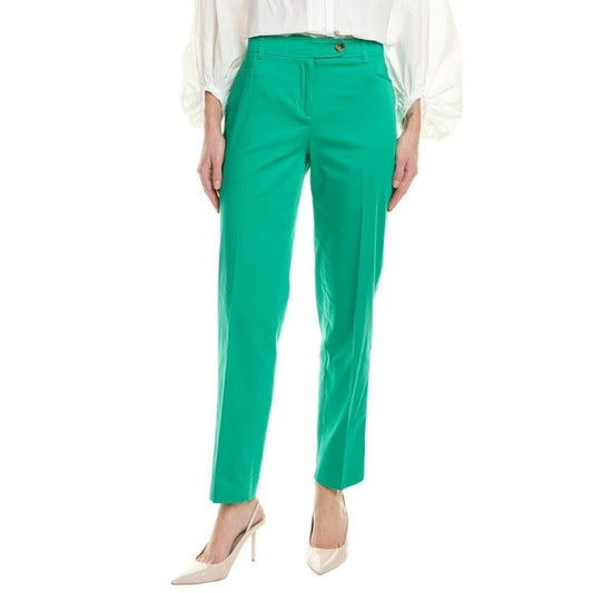 Jones New York Size 16 Green Straight-Leg Mid-Rise Ankle Dress Pants NWT