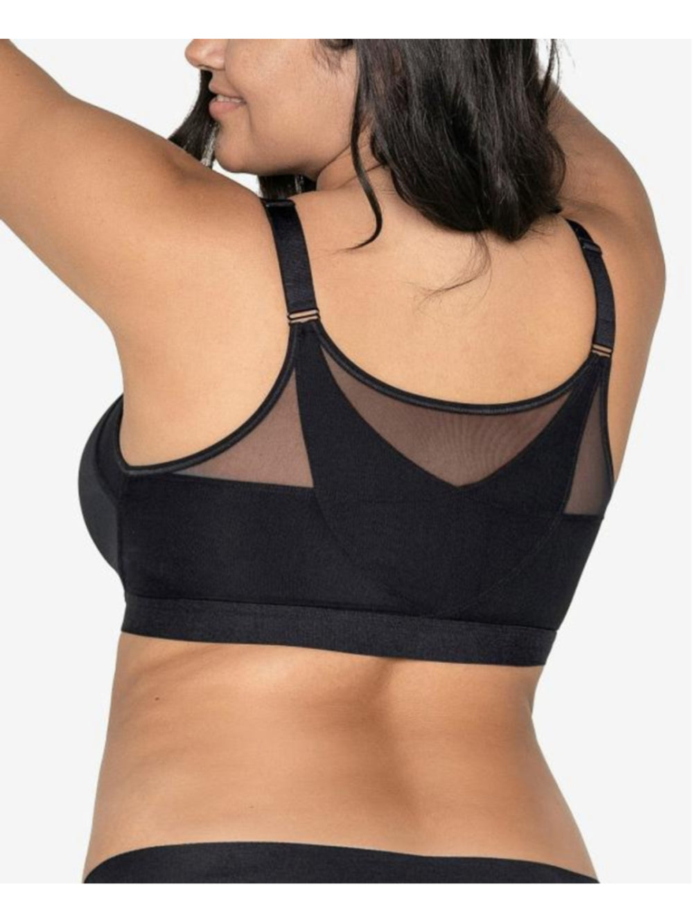 Leonisa Women's 38D Black Back Support Posture Corrector Wireless Bra NWT
