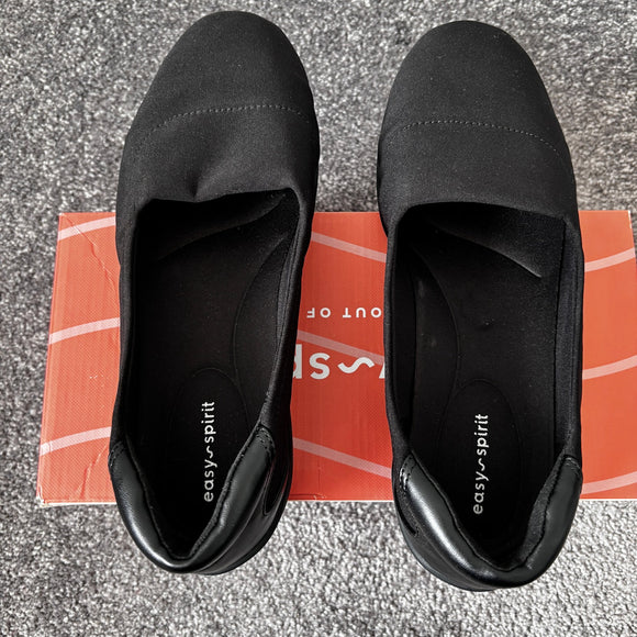 Easy Spirit Women's 7.5 Wide Black Casual Slip-On Walking Shoes NIB