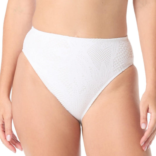 Coco Reef Women's Crochet High Leg High Waist Bikini Swim Bottom NWT