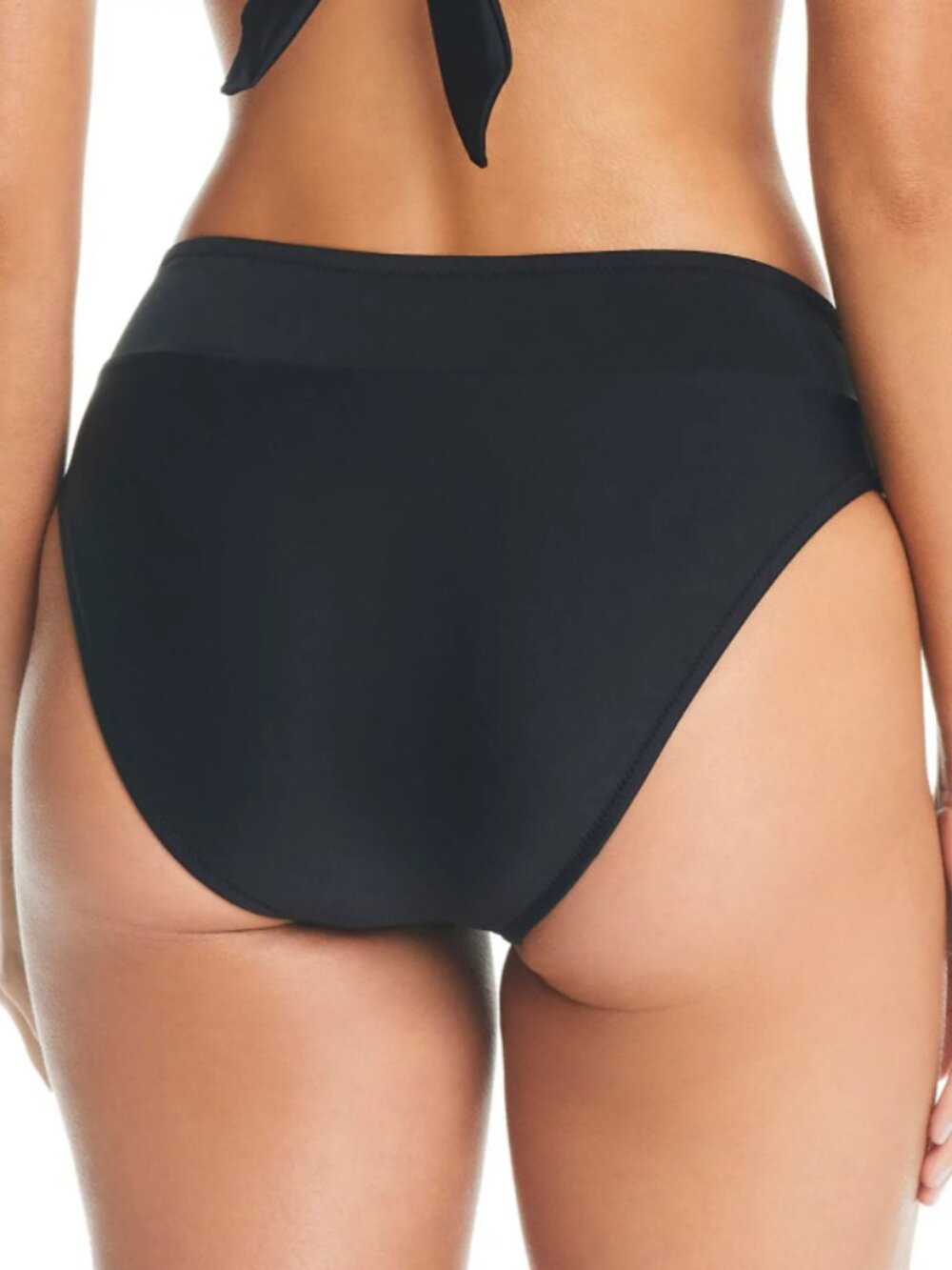 Bar III Women's Size XS Black V-Waist High-Leg Bikini Bottoms NWT