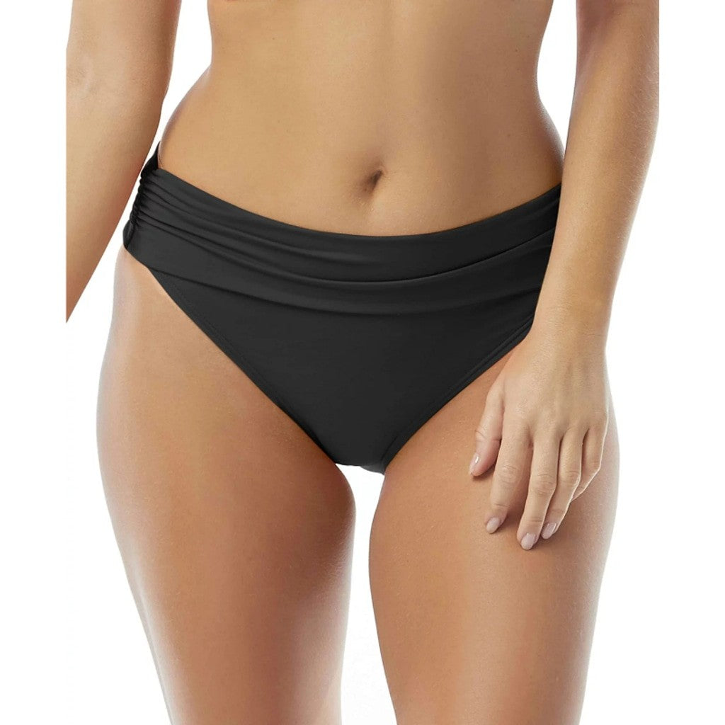 Coco Reef Women's Black High Waist Bikini Bottom NWT