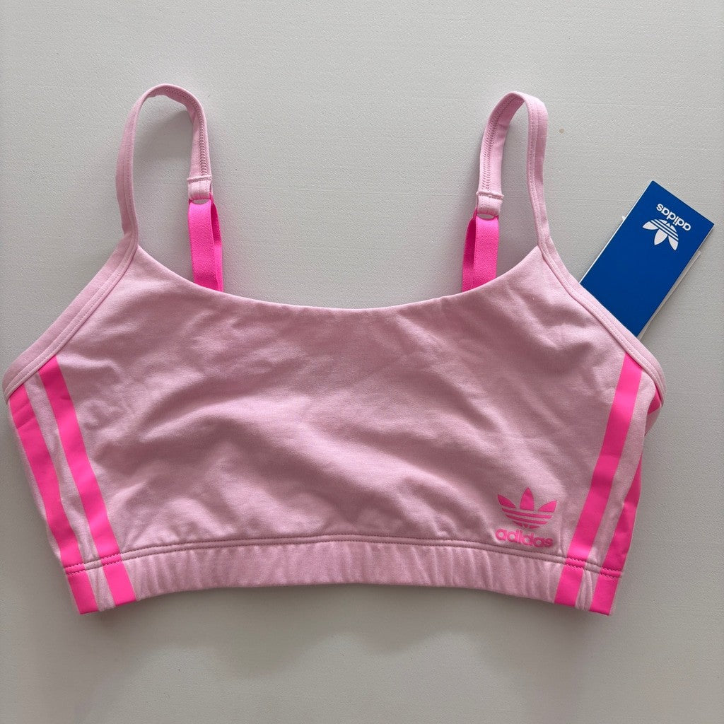 Adidas Women's Size Small Pink Comfort Flex Cotton Scoop Bralette NWT