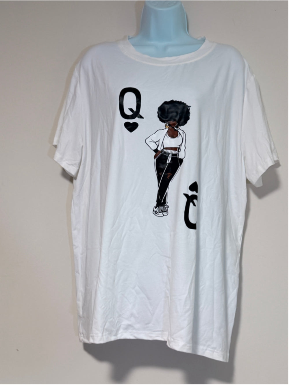 Shein Women's Plus Size 2XL Queen Graphic Short Sleeve T-Shirt NWT