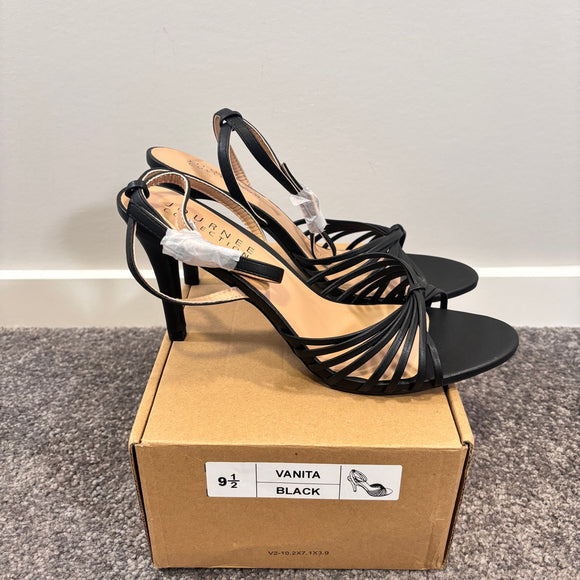 Journee Collection Women's 9.5 Black Vanita Stiletto Heeled Dress Shoes NIB