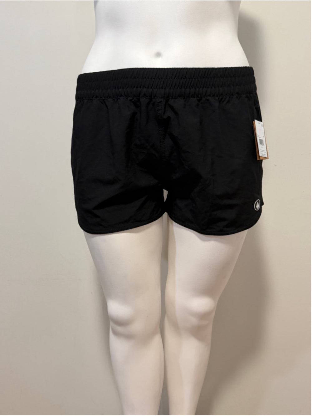 Volcom Size XL Solid Black Swim Cover-Up Shorts NWT