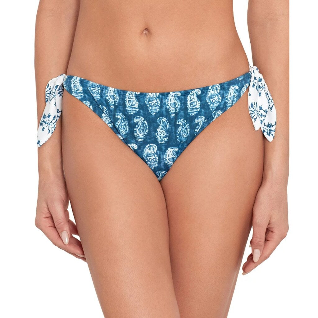 Ralph Lauren Women's Size 4 Blue Side-Tie Hipster Bikini Bottoms NWT