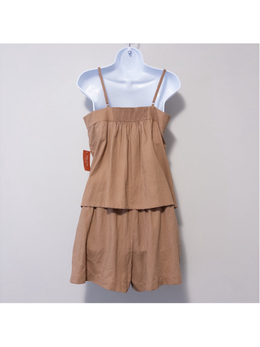 State of Day Women's Brown 2-Pc. Sleeveless Linen Pajamas Set NWT
