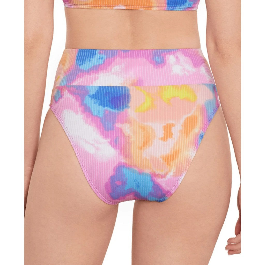 Salt + Cove Size XL Multi Tie-Dye Ribbed High Waist Bikini Bottoms NWT