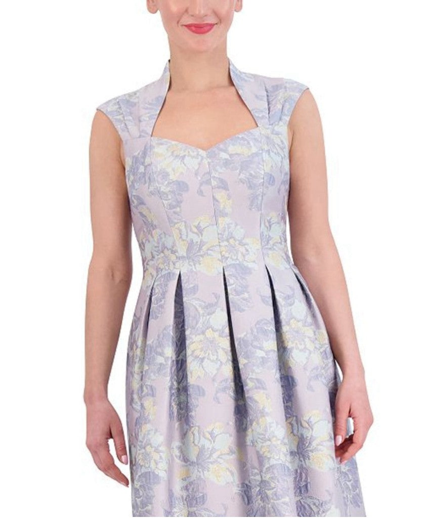 Vince Camuto Women's 14 Floral Retro Style Sweetheart-Neck Fit & Flare Dress NWT