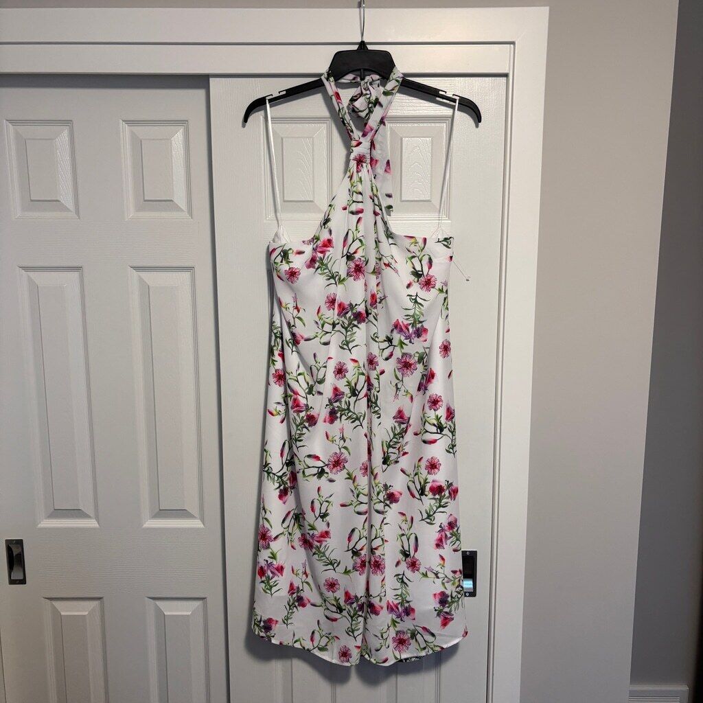 INC International Concepts Women's XXL Printed Halter Neck Midi Dress NWOT