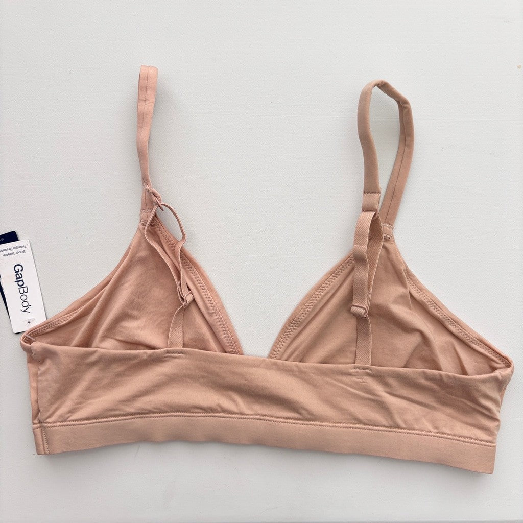 GAP GapBody Women's Small Nude / Beige Super Stretch Triangle Bralette NWT