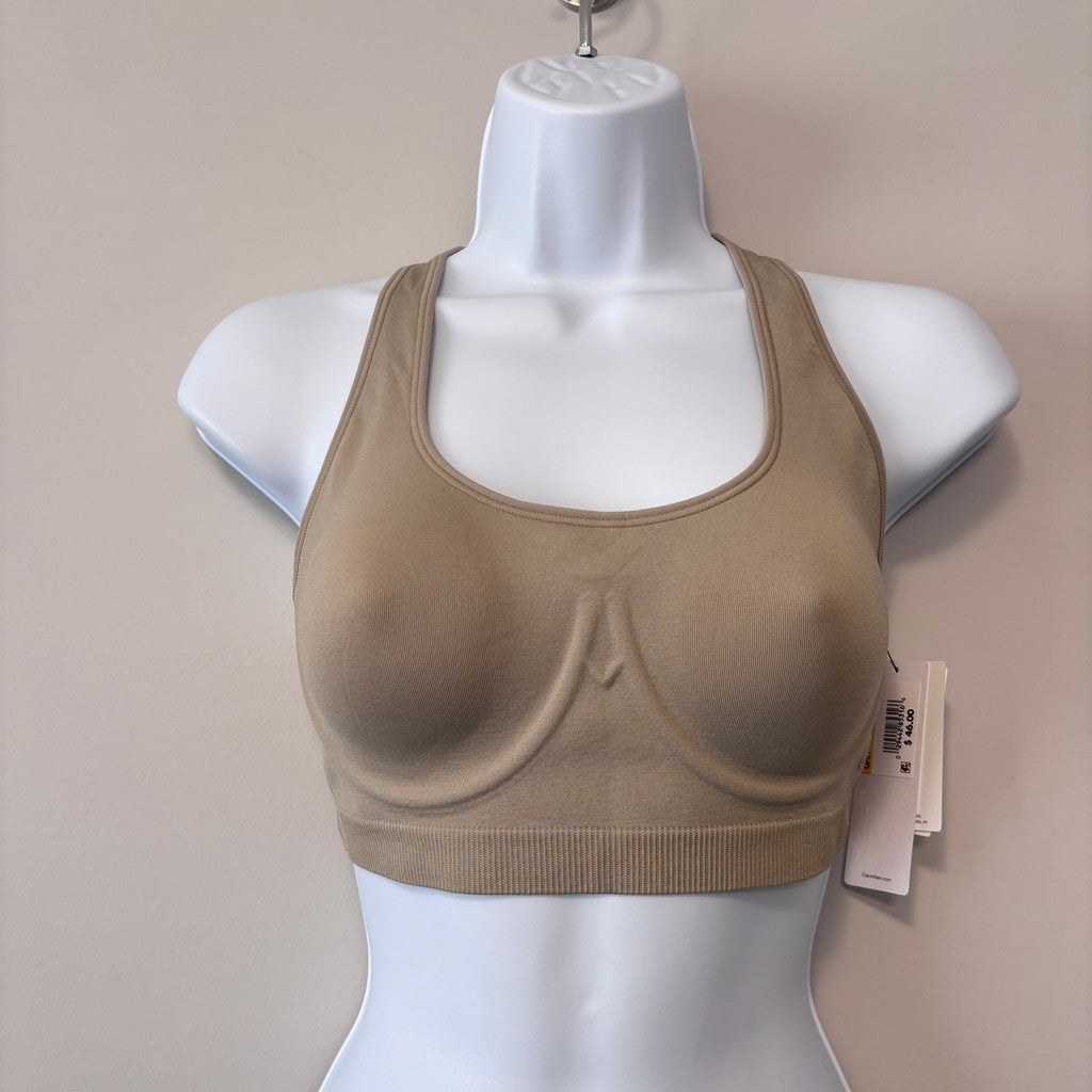 Calvin Klein Women's Size Medium Beige Bonded Flex Unlined Bralette NWT