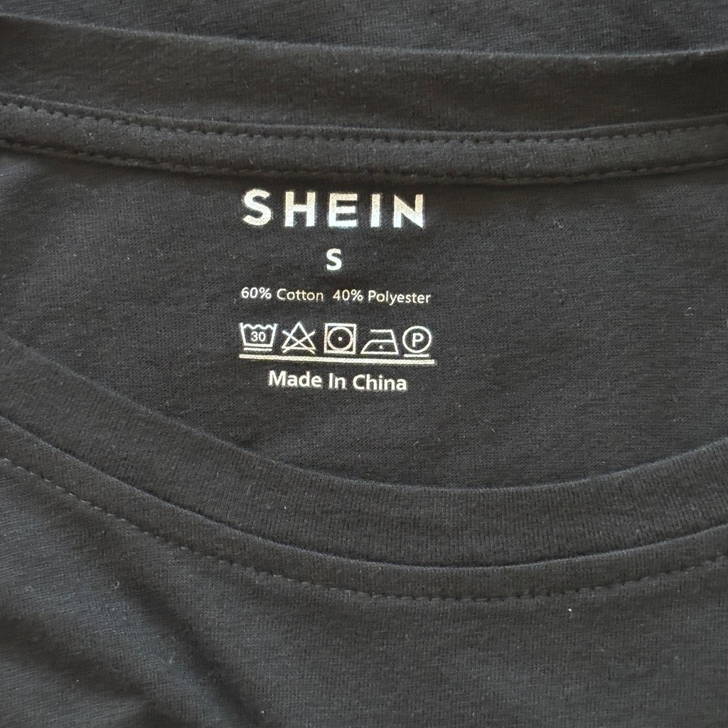 SHEIN Men's Size Small Graphic Moto Racing Logo Black Short Sleeve T-Shirt NWT