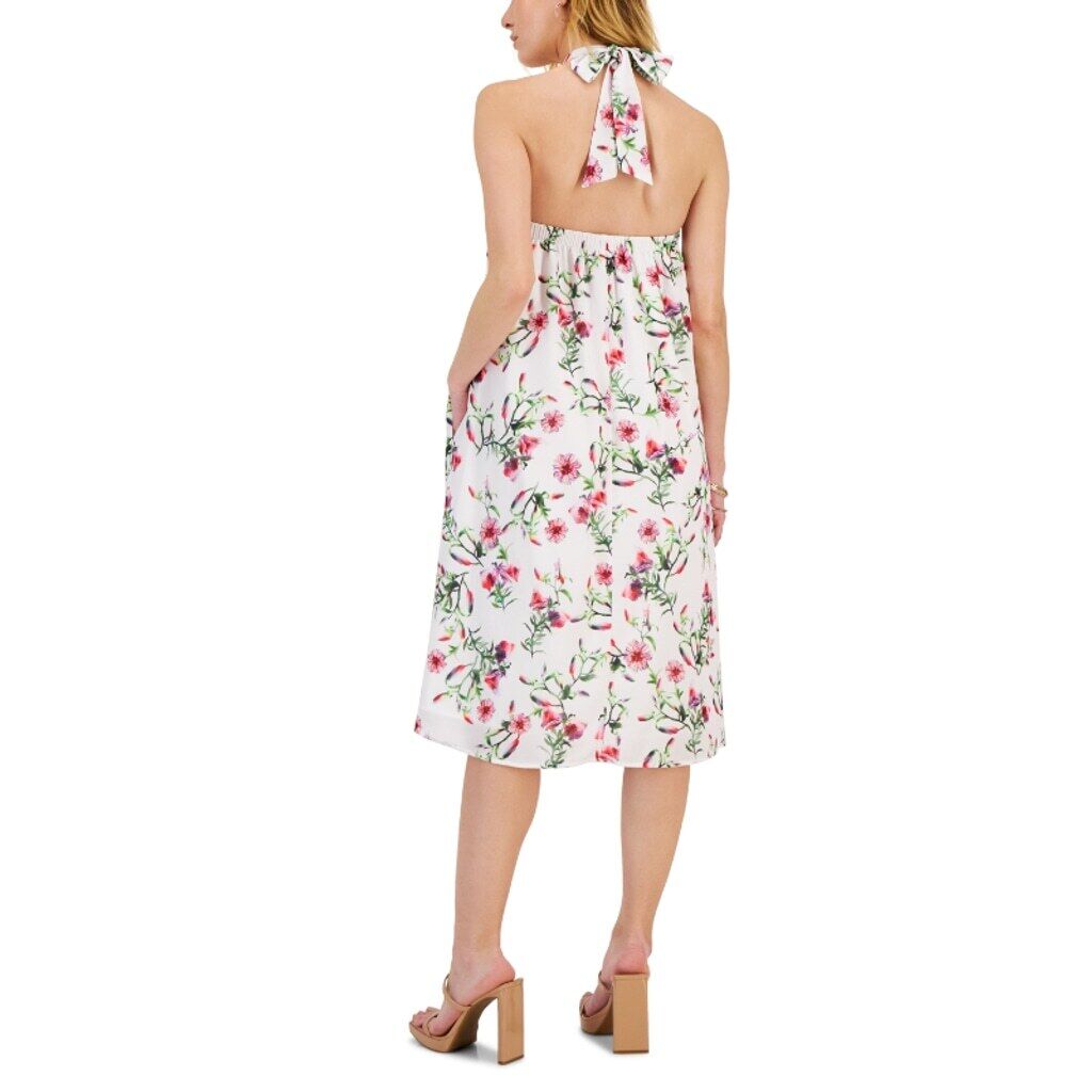 INC International Concepts Women's XXL Printed Halter Neck Midi Dress NWOT