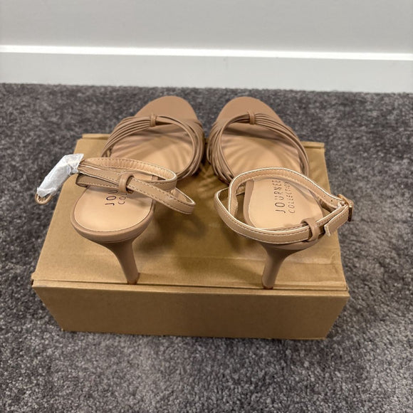 Journee Collection Women's 9.5 Beige Vanita Stiletto Heeled Dress Shoes NIB