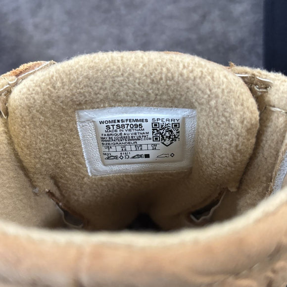 Sperry Women's 7 Beige Saltwater Waterproof Duck Boots NIB
