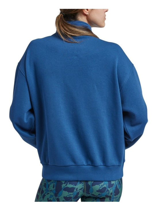 Reebok Women's Size Extra Large Blue Quarter Zip Pullover Sweatshirt NWT