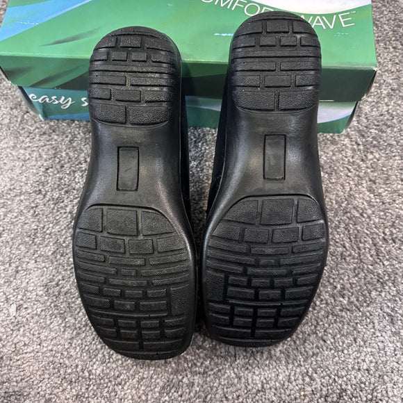 Easy Street Women's Size 10W Black Holly Comfort Mules / Shoes NIB