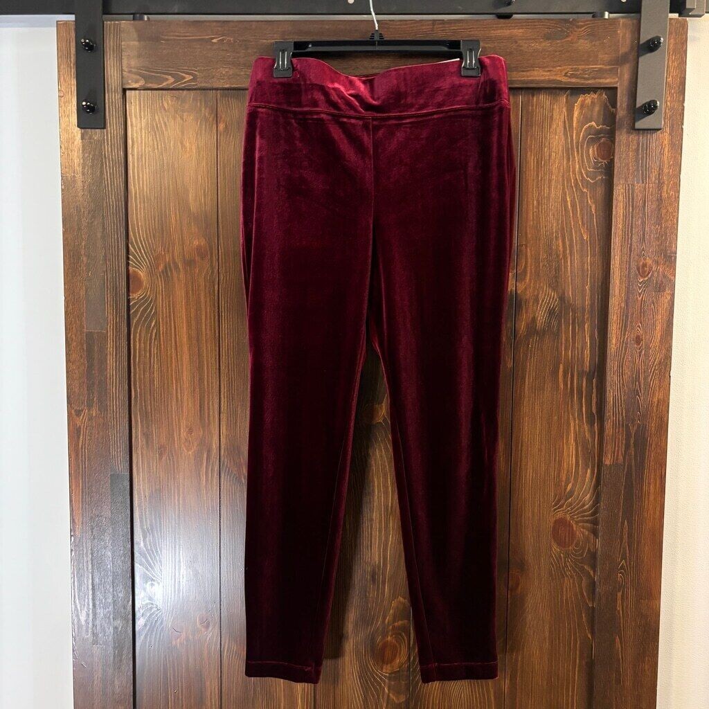 I.N.C. International Concepts Burgundy Velvet Skinny Pants NWT.