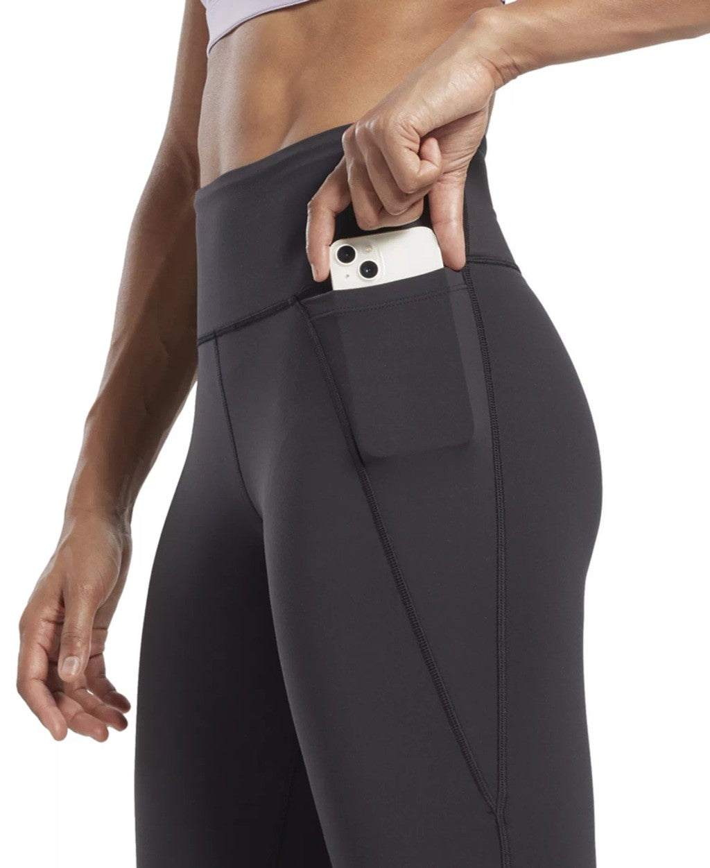 Reebok Women's Extra Small Black Lux High-Waisted Tight Fit Leggings NWT