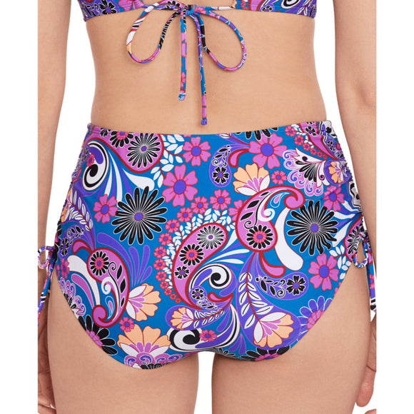 Salt + Cove Women's XS Multicolor Floral-Print High Waist Bikini Bottoms NWT