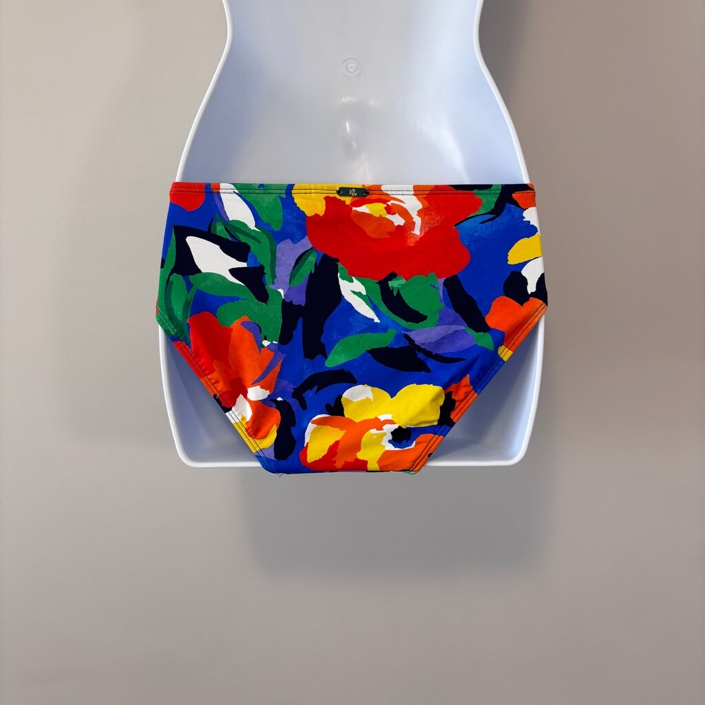 Ralph Lauren Women's Size 4 Multicolor Bright Printed Hipster Bikini Bottoms NWT