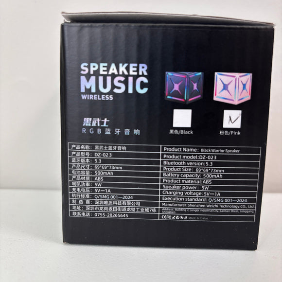 DZ-023 Bluetooth Wireless Speaker Samurai Series HiFi 360° Surround RGB Lights